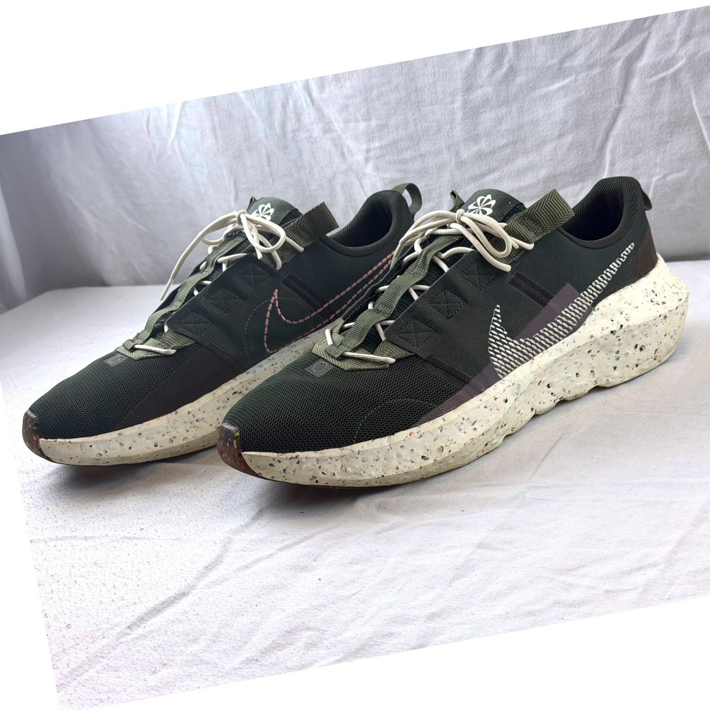 Nike Crater Impact Mens Sneakers Loden & Olive Aura Green Shoes DB2477-300 Sz 15